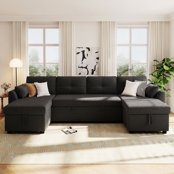 English Elm Swivel Barrel Accent Chair Chenille Tufted Round Club Seat for Living Room Lounge Black N719S002210B
