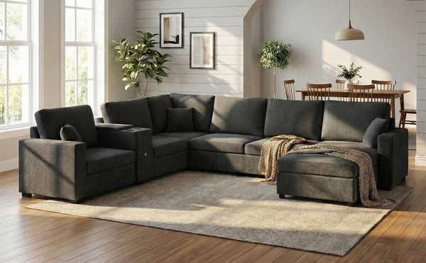 English Elm Swivel Barrel Accent Chair Chenille Tufted Round Club Seat for Living Room Lounge Black N719S002350B