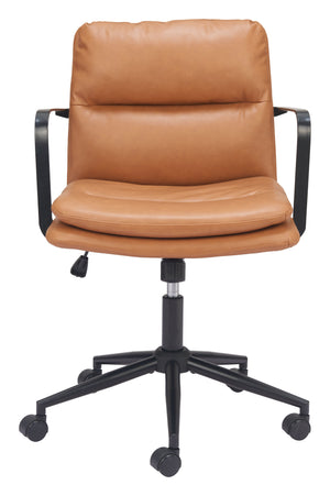 Zuo Modern Birao Office Chair - Modern Design With High-quality Materials For Stylish Home Office Solutions Brown 100% Polyurethane,Plywood,Steel 110438-zuo-modern