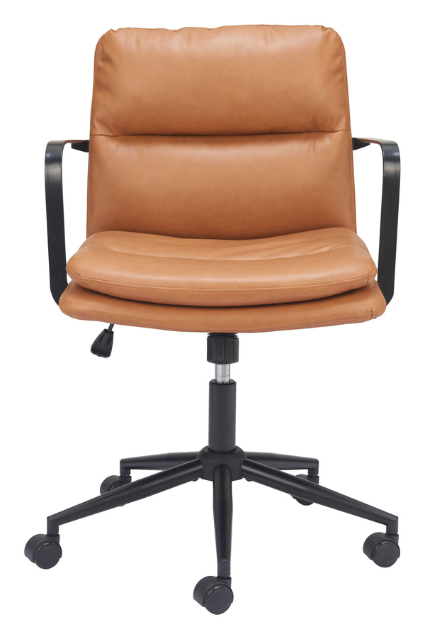 Zuo Modern Birao Office Chair - Modern Design With High-quality Materials For Stylish Home Office Solutions Brown 100% Polyurethane,Plywood,Steel 110438-zuo-modern