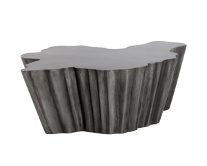 Sunpan Lynx Coffee Table - Bold Organic Design with Unique Shape, Perfect for Modern Living Spaces Antique Grey