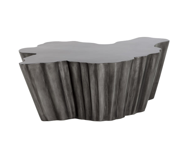 Sunpan Lynx Coffee Table - Bold Organic Design with Unique Shape, Perfect for Modern Living Spaces Antique Grey