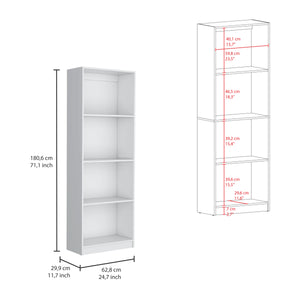 English Elm Bartow 3-Piece Home Bookcase Set - Versatile Storage With 14 Shelves In Sleek White Finish For Modern Living B070S00285