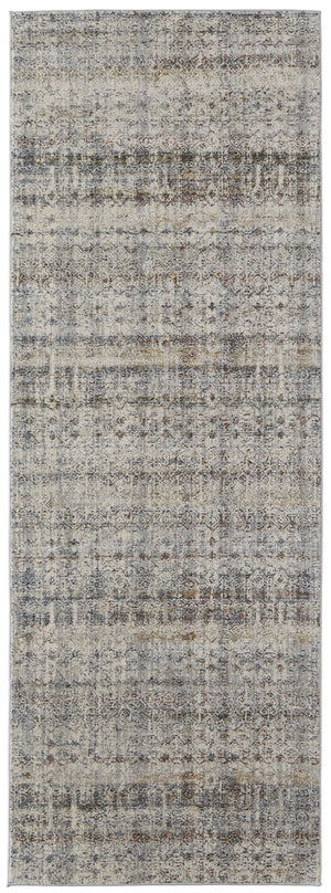 Feizy Rugs Kaia Luxurious Transitional Area Rug - Durable, Fade-resistant Soft Touch Design For High Traffic Homes Tan,Ivory,Blue Polypropylene,Viscose,Polyester Kai39glfgry000i3e