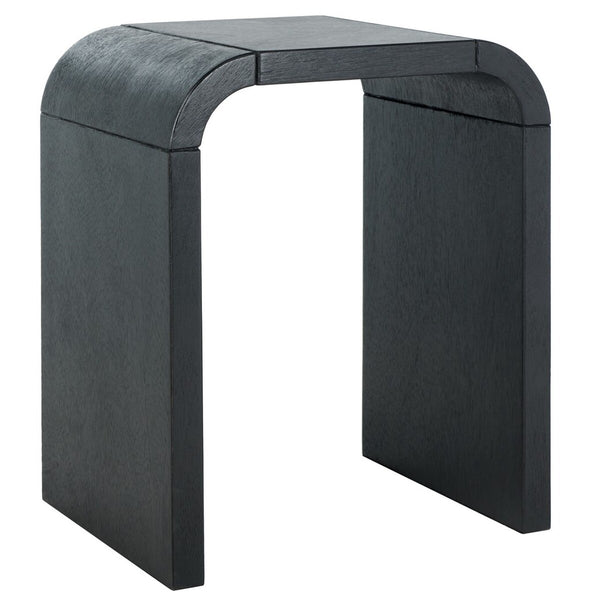 Safavieh Liasonya Curved Accent Table XII23 Black Wood ACC6608C