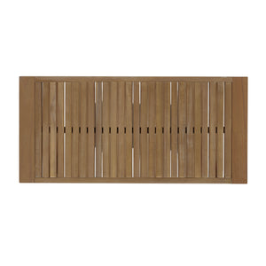 English Elm 2-piece Outdoor Acacia Wood Loveseat Set with Water-resistant Cushions for Patio Decks 57976.00SETFGRY_57976.00SETCUSH-REDSKIN