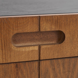 Safavieh Rafaela Hexagon Accent Table Walnut / Black Wood ACC9710A