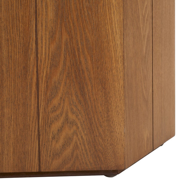 Safavieh Rafaela Hexagon Accent Table Walnut / Black Wood ACC9710A