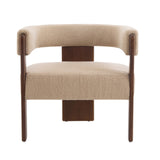 Christopher Knight Home® - Noble House - - Modern Upholstered Boucle Fabric Accent Arm Chair