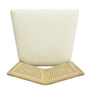 English Elm Christopher Knight Home® - Rattan Mid-Century Dining Chair Set of 2 with Woven Cane Back, Upholstered High-Density Seat Cushion Beige,Natural Ash N771P254006A