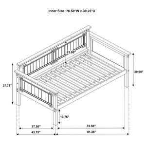 English Elm Kelvin Mission Style Twin Daybed with Trundle Rubberwood Frame Guest Room Sleeper B062S01798