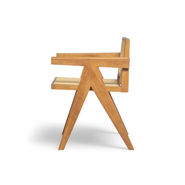 English Elm Christopher Knight Home® - Chandigarh Arm Dining Chair Set Of 2 - Elegant Natural Rattan With Sturdy Rubberwood Frame N768P241395N