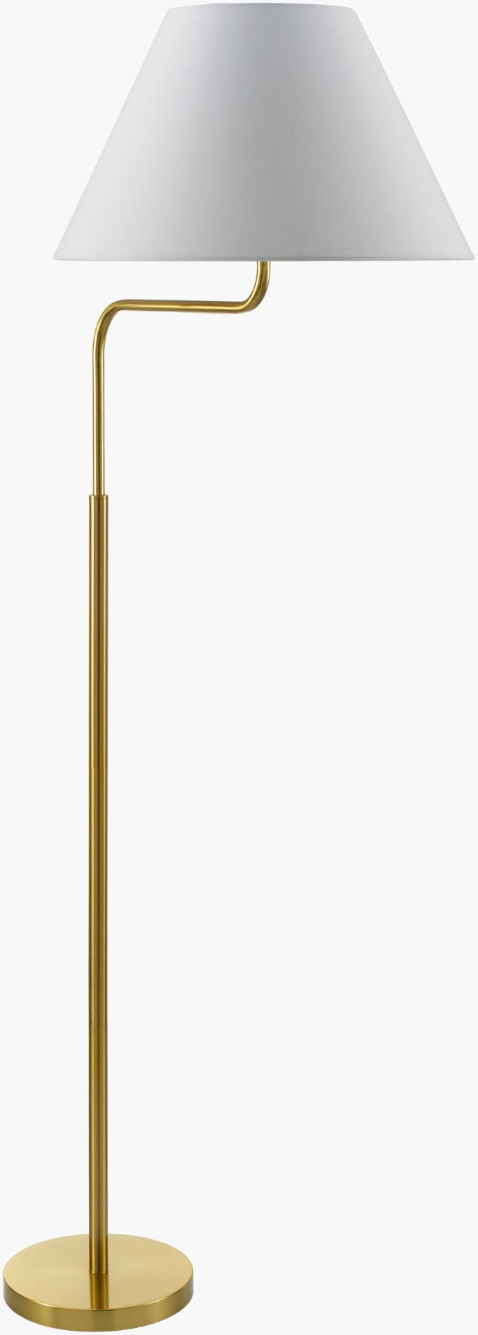 Livabliss Arcane Industrial Iron Floor Lamp Cotton Shade Ambient Glow for Living Room Corners ACE-001