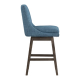 OSP Home Furnishings Allingham 26" Swivel Stool Navy / Grey