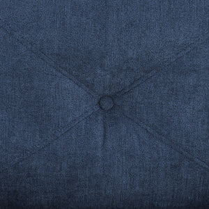 English Elm Horatio Chenille 3-Seater Sofa — Durable Wooden Frame, Pocket Coil Seats, D25 Foam Comfort Navy 70 L x 26 W x 18 H B2726P248618