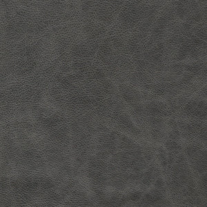 English Elm Traditional Tufted Leather Chesterfield Sofa with Feather-Down Cushions, Nailhead Trim & Wood Legs Gray B193P200137