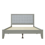 Christopher Knight Home® - Noble House - - Solid Wood Platform Upholstered Headboard Queen Bed