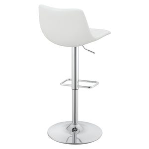 OSP Home Furnishings Araceli Height Adj Stool  - Set of 2 White
