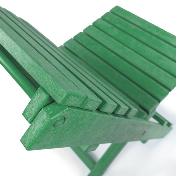 English Elm Coastal Bay Recycled Hdpe Folding Bistro Chair for Patio and Balcony Use Green B2745P409667