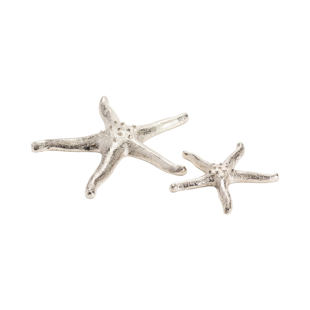 Crestview Collection Silver Starfish - Elegant Coastal-inspired Accessory From Crestview, Handcrafted In India For Your Home   Cvden061