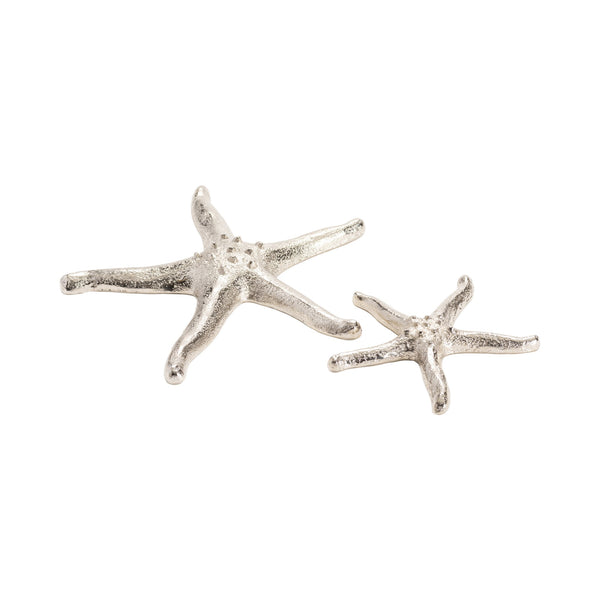 Crestview Collection Silver Starfish - Elegant Coastal-inspired Accessory From Crestview, Handcrafted In India For Your Home   Cvden061