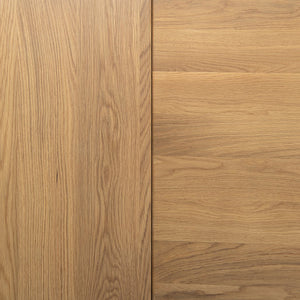 English Elm Jennifer Taylor Home - Capri Solid Red Oak 59–90.5" Extendable Dining Table for 6–8 with Mid-Century Tapered Legs and Grain Brown B2719P395577