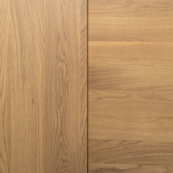 English Elm Jennifer Taylor Home - Capri Solid Red Oak 59–90.5" Extendable Dining Table for 6–8 with Mid-Century Tapered Legs and Grain Brown B2719P395577