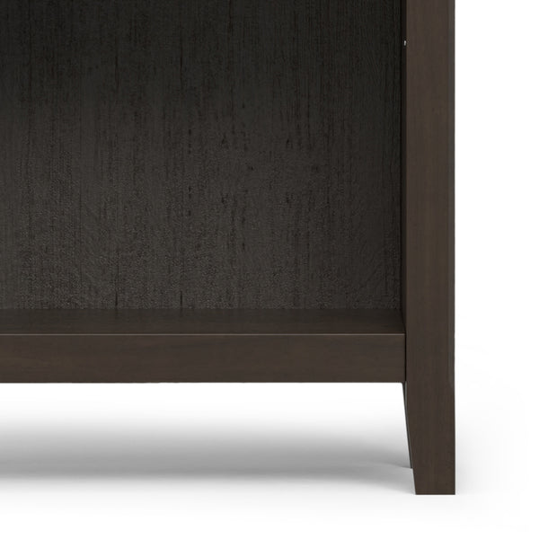 English Elm Amherst 24-Inch Solid Wood Bookcase: Stylish Hickory Brown Storage With Adjustable Shelves & More! B136P238601