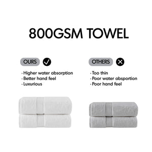 JLA Home Madison Park Signature - Ultra-Soft 100% Cotton Towels with 800 GSM Plush Pile, Antimicrobial Finish and Oeko-Tex Safety Light Purple MPS73-469