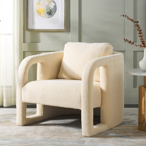 Safavieh Fifer Accent Chair Cream ACH1304D