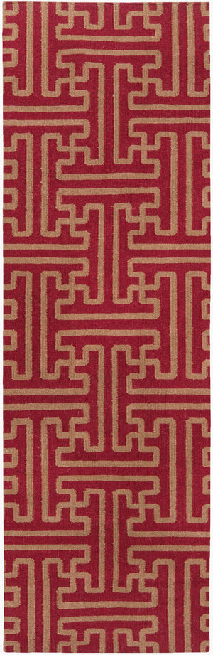 Surya Archive Ach-1701 2'6" X 8' Handmade Wool Rug - Modern Decor With Natural Charm & Durability Rust Wool Ach1701-268