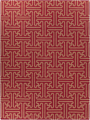 Surya Archive Ach-1701 2'6" X 8' Handmade Wool Rug - Modern Decor With Natural Charm & Durability Rust Wool Ach1701-811