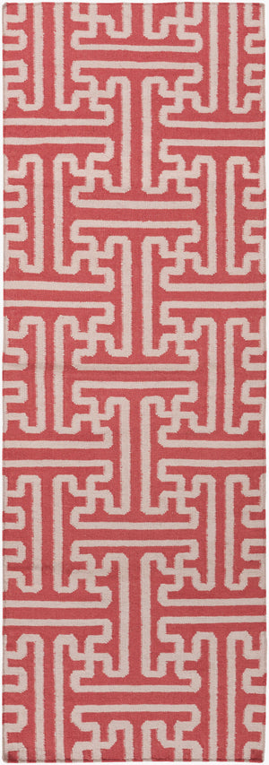 Surya Archive Ach-1701 2'6" X 8' Handmade Wool Rug - Modern Decor With Natural Charm & Durability Rose Wool Ach1704-268