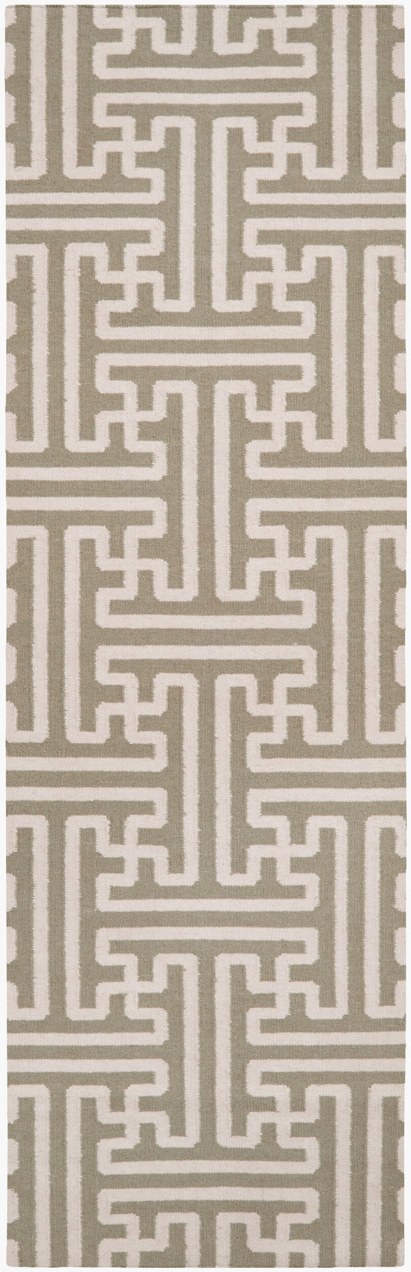 Surya Archive Ach-1701 2'6" X 8' Handmade Wool Rug - Modern Decor With Natural Charm & Durability Tan Wool Ach1705-268