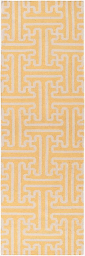 Surya Archive Ach-1701 2'6" X 8' Handmade Wool Rug - Modern Decor With Natural Charm & Durability Mustard Wool Ach1707-268