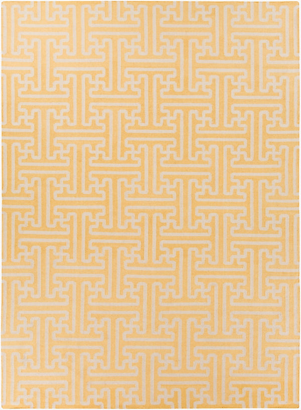 Surya Archive Ach-1701 2'6" X 8' Handmade Wool Rug - Modern Decor With Natural Charm & Durability Mustard Wool Ach1707-58