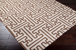 Surya Archive Ach-1701 2'6" X 8' Handmade Wool Rug - Modern Decor With Natural Charm & Durability Ivory Wool Ach1709-23