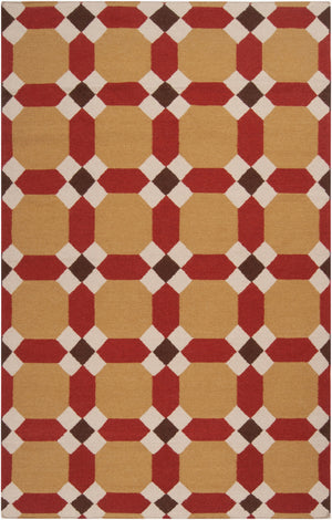 Surya Archive Ach-1701 2'6" X 8' Handmade Wool Rug - Modern Decor With Natural Charm & Durability Mustard Wool Ach1715-58