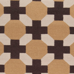 Surya Archive Ach-1701 2'6" X 8' Handmade Wool Rug - Modern Decor With Natural Charm & Durability Mustard Wool Ach1716-58