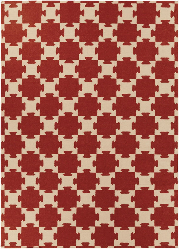 Surya Archive Ach-1701 2'6" X 8' Handmade Wool Rug - Modern Decor With Natural Charm & Durability Burgandy Wool Ach1717-811