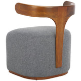 Safavieh Oreus Accent Chair Grey / Walnut ACH3400A