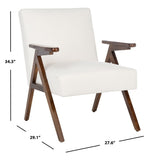 Safavieh Emyr Arm Chair White ACH4007B