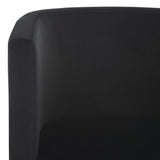 Safavieh Eydis Accent Chair Black Velvet ACH4014C