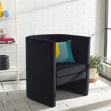 Safavieh Eydis Accent Chair Black Velvet ACH4014C