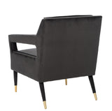 Safavieh Mara Tufted Accent Chair Shale/Gold ACH4505A