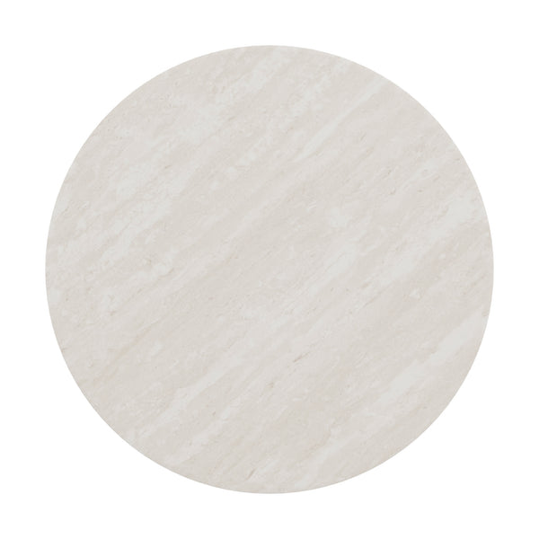 Homelegance By Top-Line Milena Champagne Gold Finish End Table with White Faux Marble Top Champagne Gold Marble