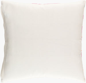 Surya Macro 18"L X 18"W Accent Pillow – Durable Cotton Design For Modern Decor, Made In India, Spot Clean Magenta Cotton Acr002-2222p