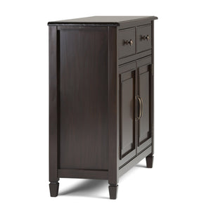 English Elm Connaught Handcrafted Solid Wood Storage Cabinet In Dark Chestnut Brown - Timeless Colonial Design B136P158125