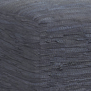 English Elm Fredrik Dark Blue Square Pouf – Handcrafted Leather Accent Piece For Versatile Seating & Style B136P159287