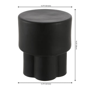Safavieh Cordiz, 14.25 Inch, Matte Black, Ceramic Garden Stool Matte Black 12.75 x 12.75 x 14.25